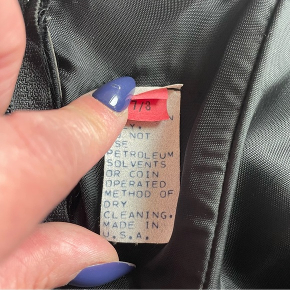 80s Velvet Goth Dress Black 7/8 Tulle 80s 90s Scallop Doll Grunge Alt Party LBD - Picture 14 of 15